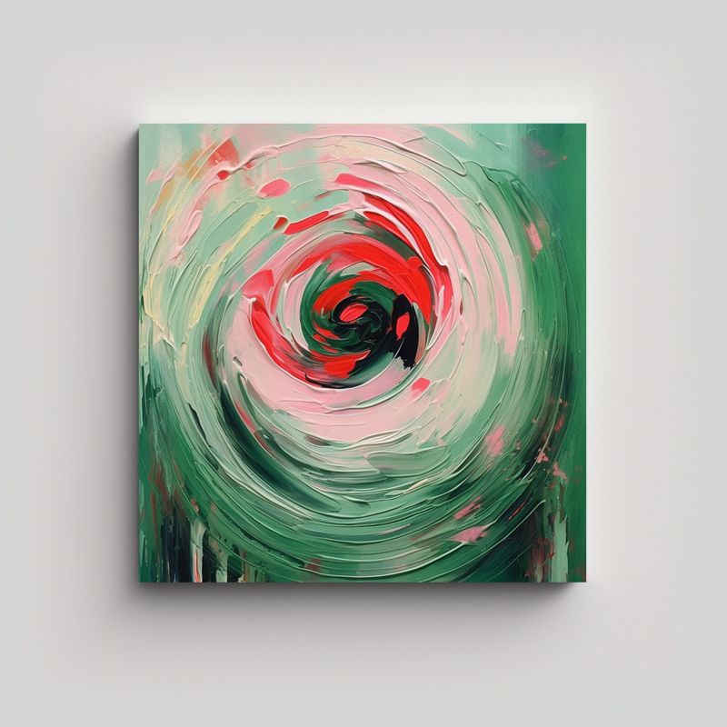 GENERICO - Cuadro Abstracto De Alta Calidad En Lienzo Grande 60x60 Cm