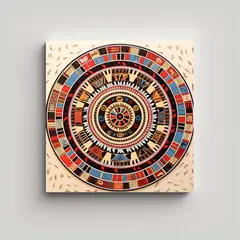 GENERICO - Pintura En Lienzo Motivo Juego Tradicional 60x60 Cm