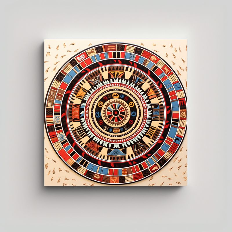 GENERICO - Pintura En Lienzo Motivo Juego Tradicional 70x70 Cm