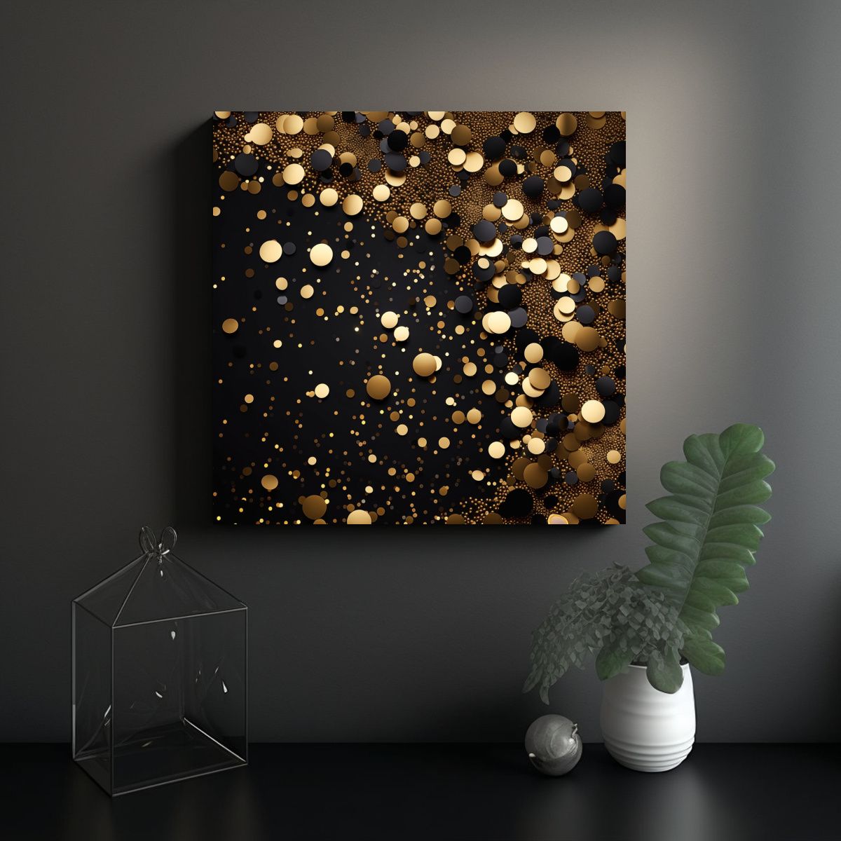 GENERICO - Pintura Vanguardia Llamativa: Tela Bastidor 80x80 Cm