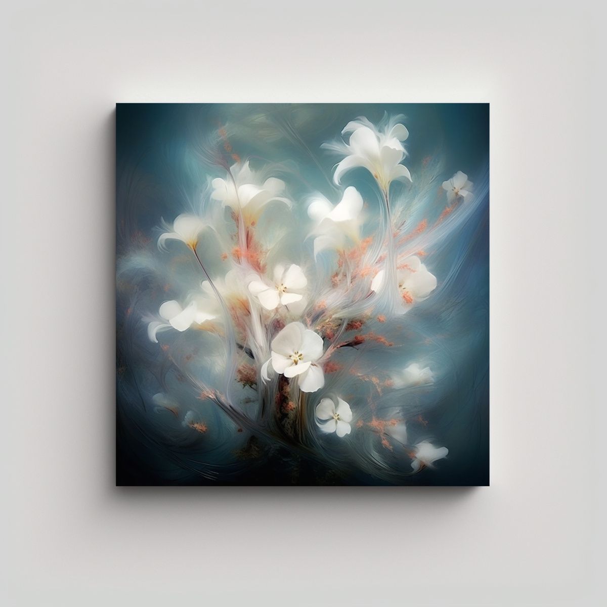 GENERICO - Pintura Abstracta De Copos De Nieve Al Estilo Kim 70x70 Cm