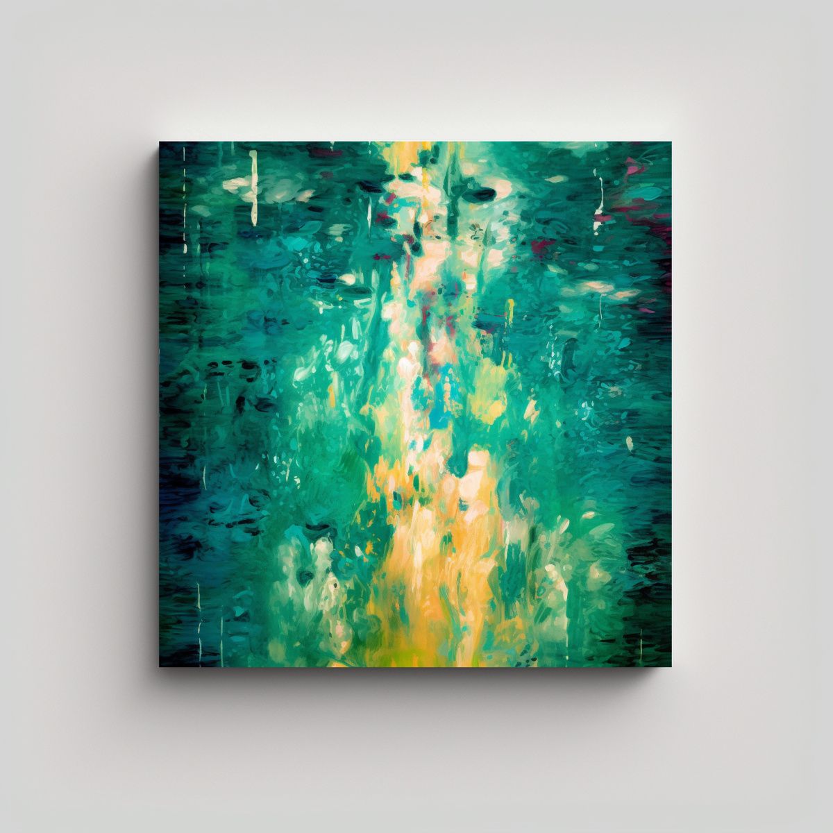 GENERICO - Cuadros Fantasía Coloridos Estilo Digital Para 80x80 Cm