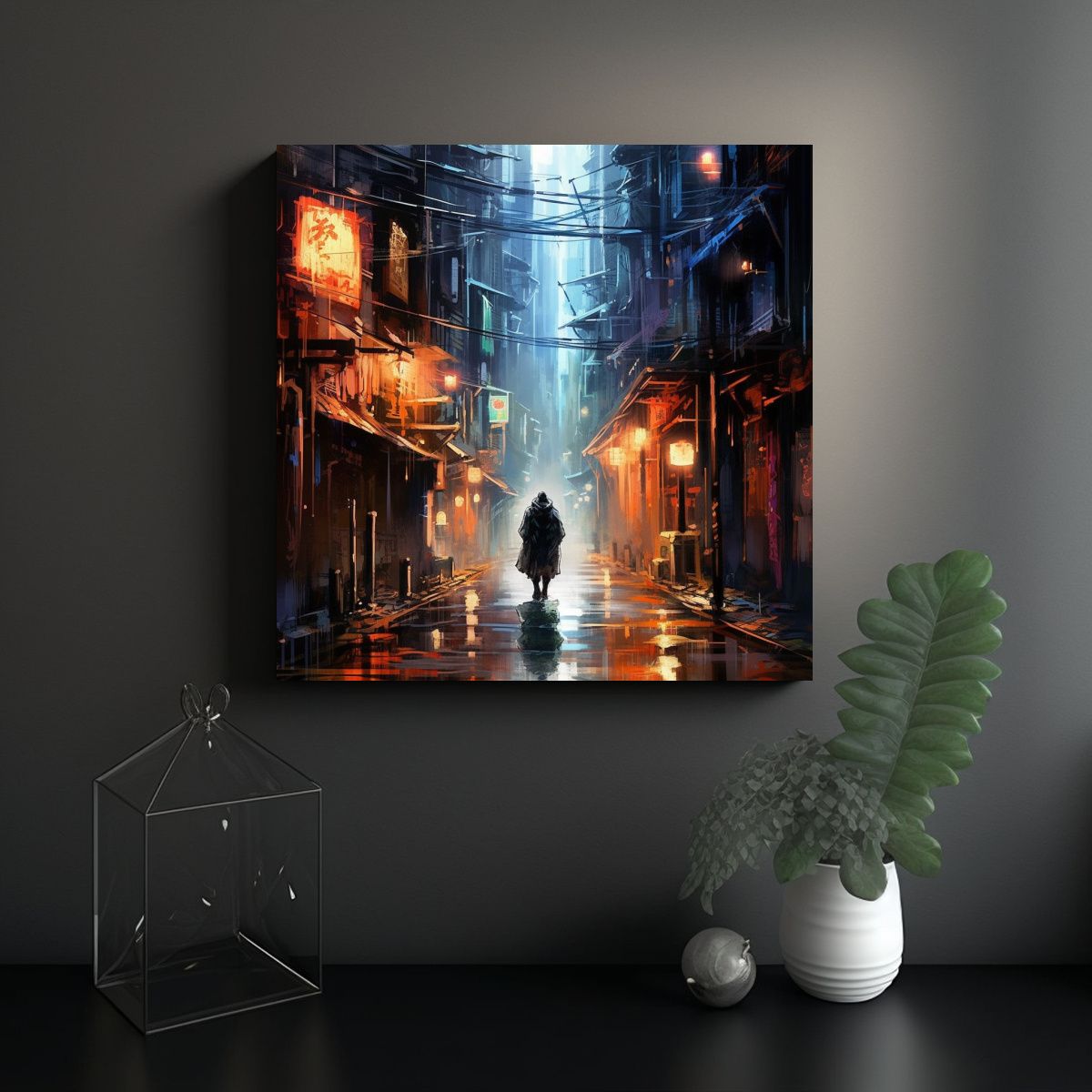 GENERICO - Pinturas Decorativas Japonesas Para Entrada A 80x80 Cm