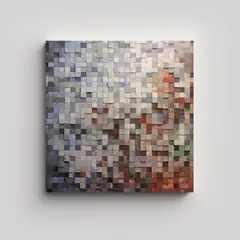 GENERICO - Arreglo 60 Cuadrados Diagonales En Hermoso 80x80 Cm