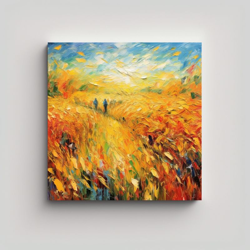 GENERICO - Pinturas Abstractas Modernas Brillantes 60x60 Cm