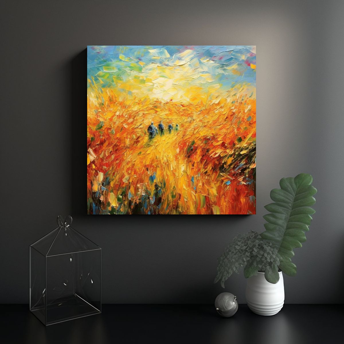 GENERICO - Pinturas Abstractas Modernas Para Decoración De 80x80 Cm