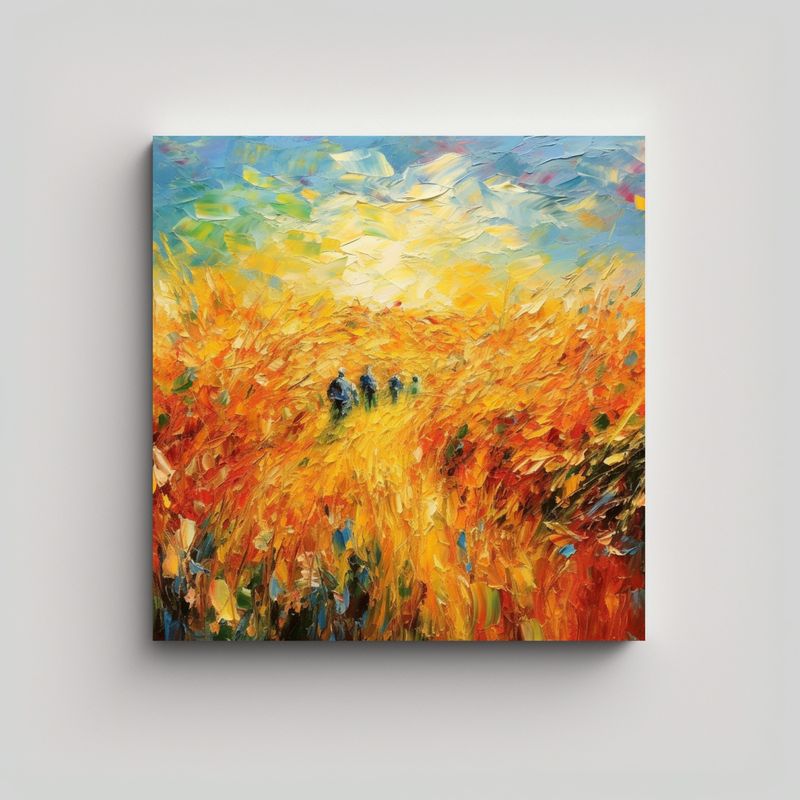 GENERICO - Pinturas Abstractas Modernas Para Decoración De 70x70 Cm