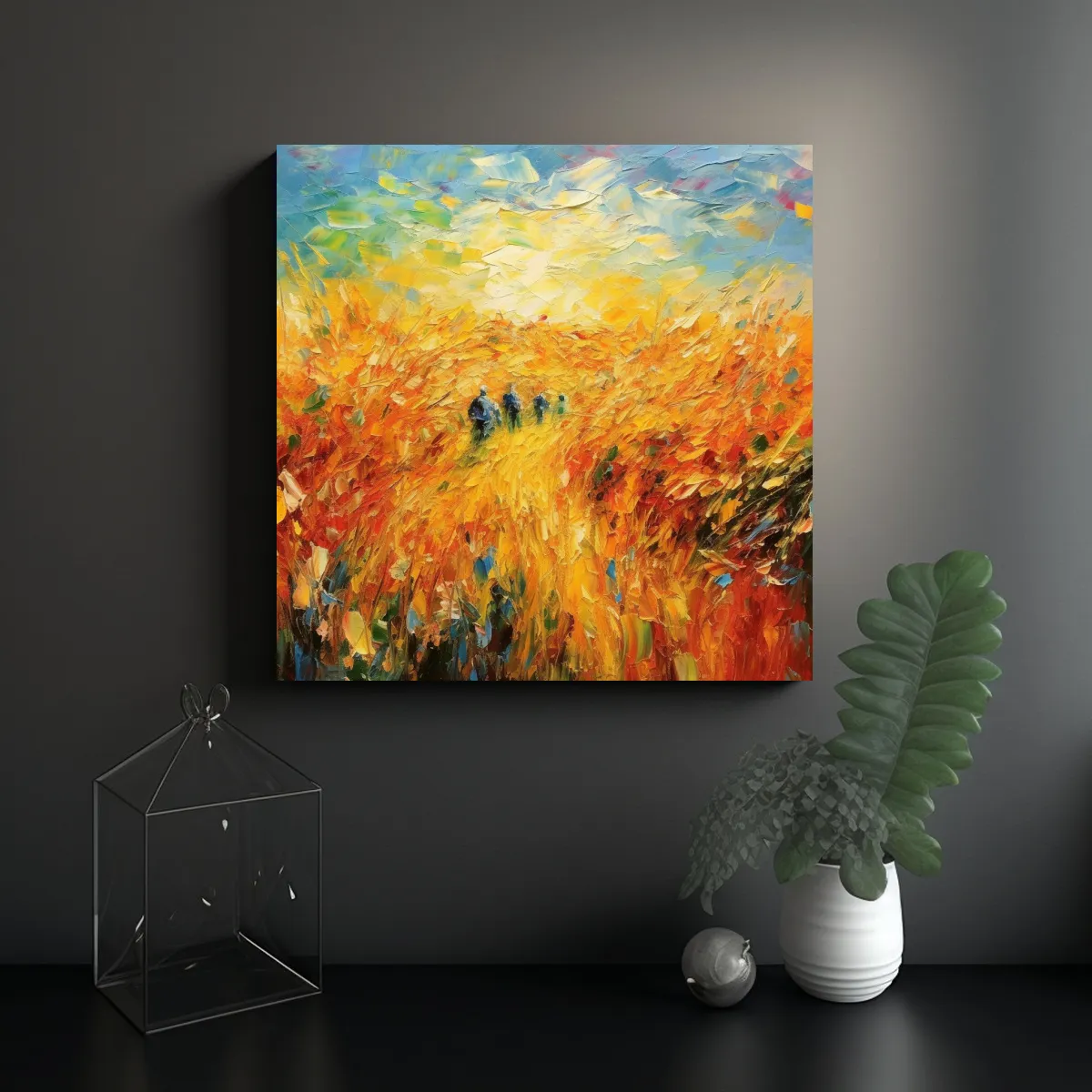 GENERICO - Pinturas Abstractas Modernas Para Decoración De 70x70 Cm