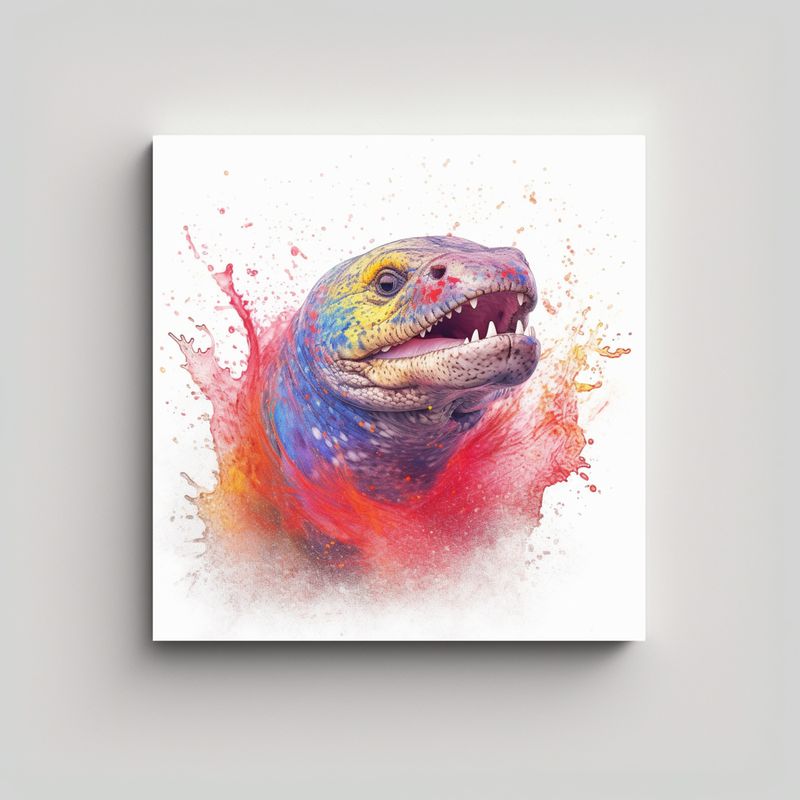 GENERICO - Cuadro Patrón Intenso: Moray Eel En Decoración 90x90 Cm