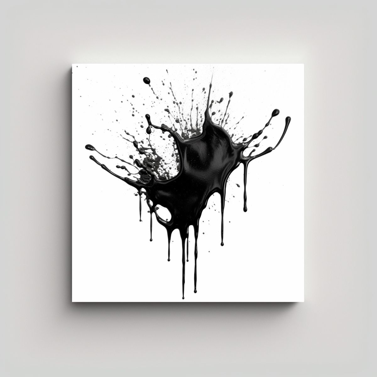 GENERICO - Pinturas Decorativas Modernas En Tinta Negra 50x50 Cm