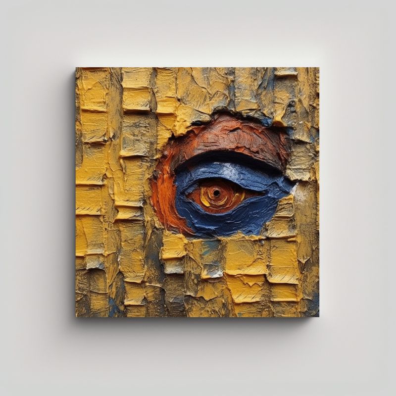 GENERICO - Pinturas Abstractas Texturizadas De Arte Patron 70x70 Cm