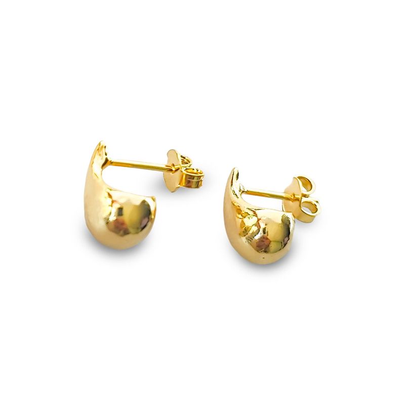 ANDREA COGGIOLA JOYAS - Aros Angela Gota Mini Enchapado Oro 18K
