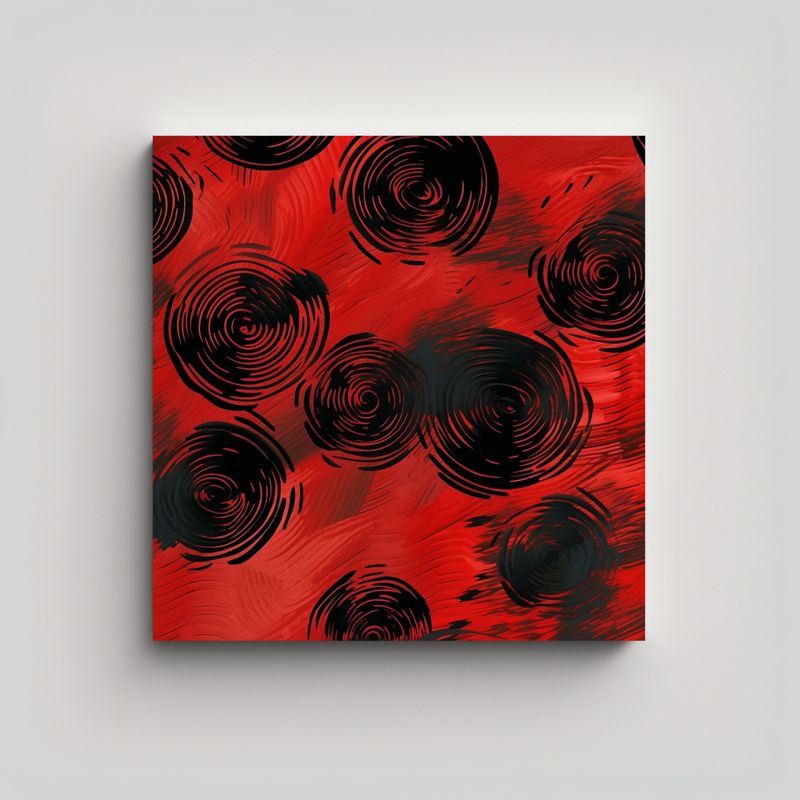 GENERICO - Pintura Lienzo Colores Estrellados Pinceladas 70x70 Cm