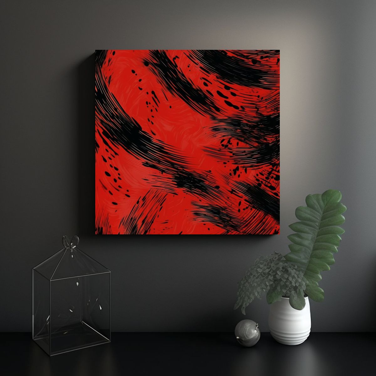 GENERICO - Pinturas Decorativas Con Hermoso Patrón Chino 80x80 Cm