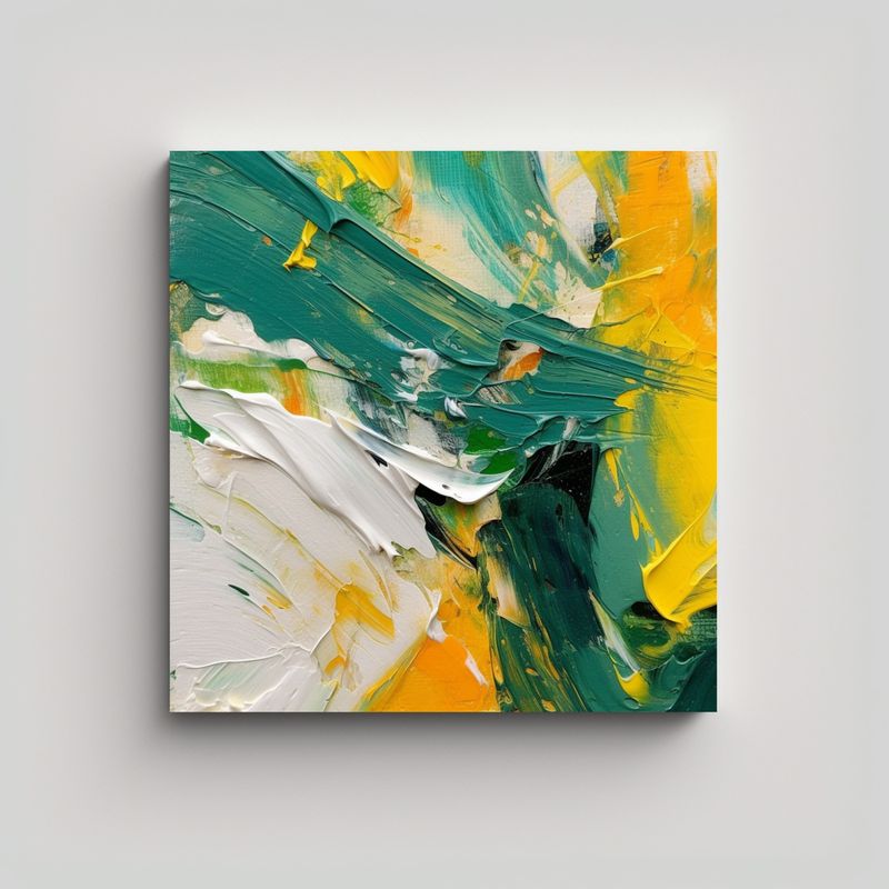 GENERICO - Cuadro Colorido Estilo Abstracto Para Decoración 50x50 Cm