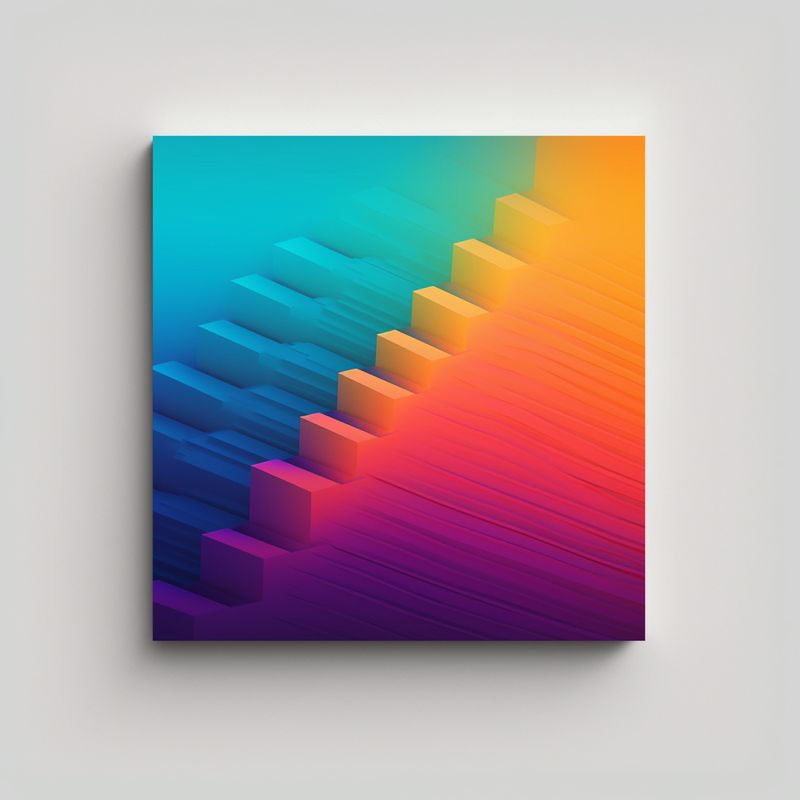 GENERICO - Cuadro Estrellados De Alta Calidad En Gradiente 90x90 Cm