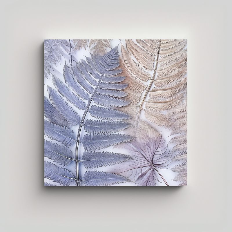 GENERICO - Cuadros Arte De Pared Expresión Intenso Cyathea 60x60 Cm