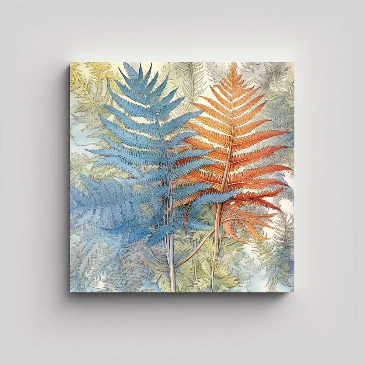 GENERICO - Cuadro Estilo Galería Cyathea Spinulosa Cyathea 70x70 Cm