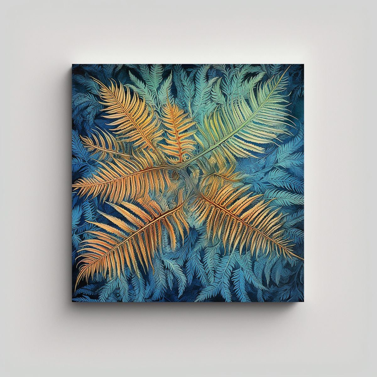 GENERICO - Decoración De Pared Con Pinturas Estilo Cyathea 90x90 Cm