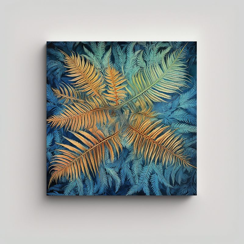 GENERICO - Decoración De Pared Con Pinturas Estilo Cyathea 50x50 Cm