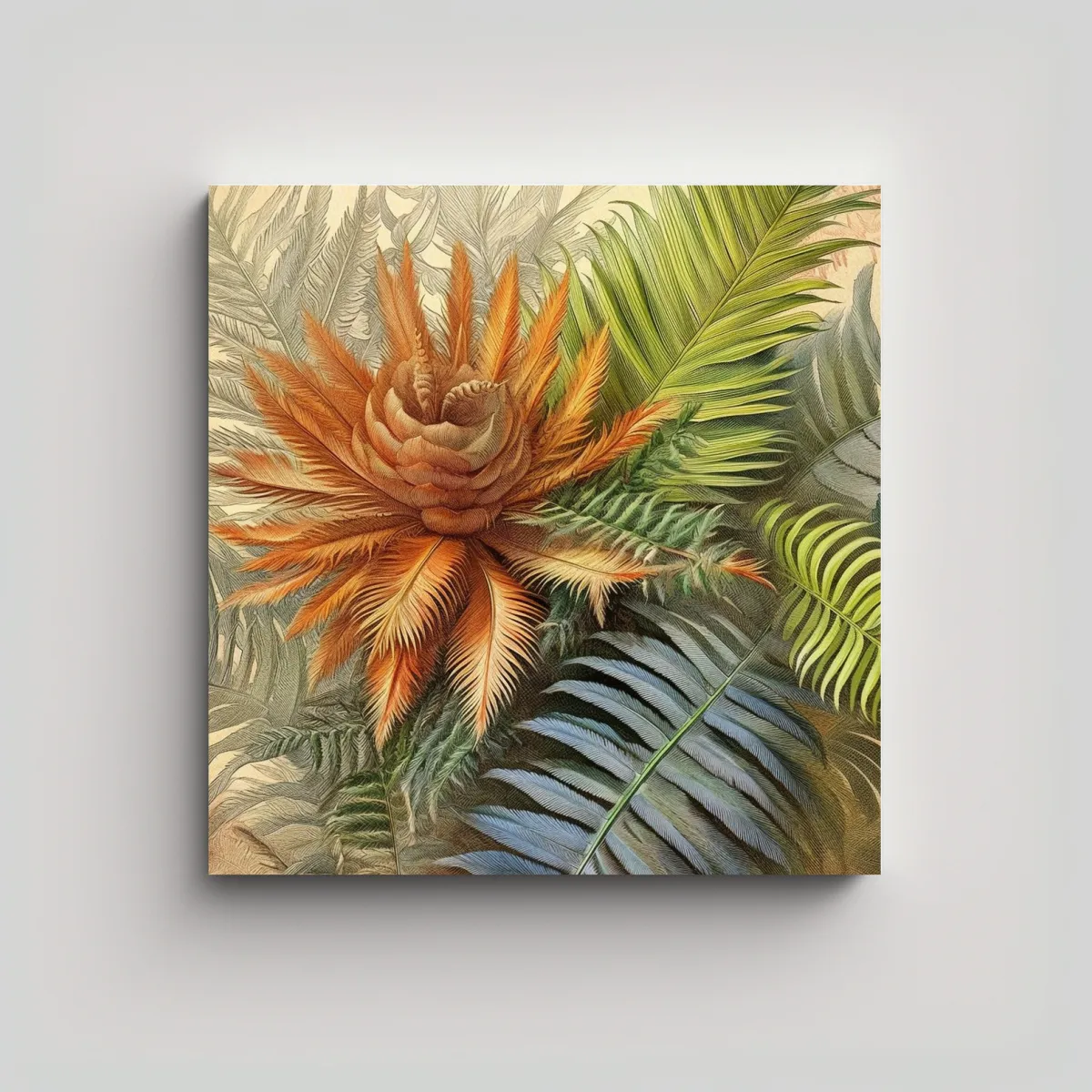 GENERICO - Venta De Cuadro Cicadáceas, Varios Estilos 80x80 Cm