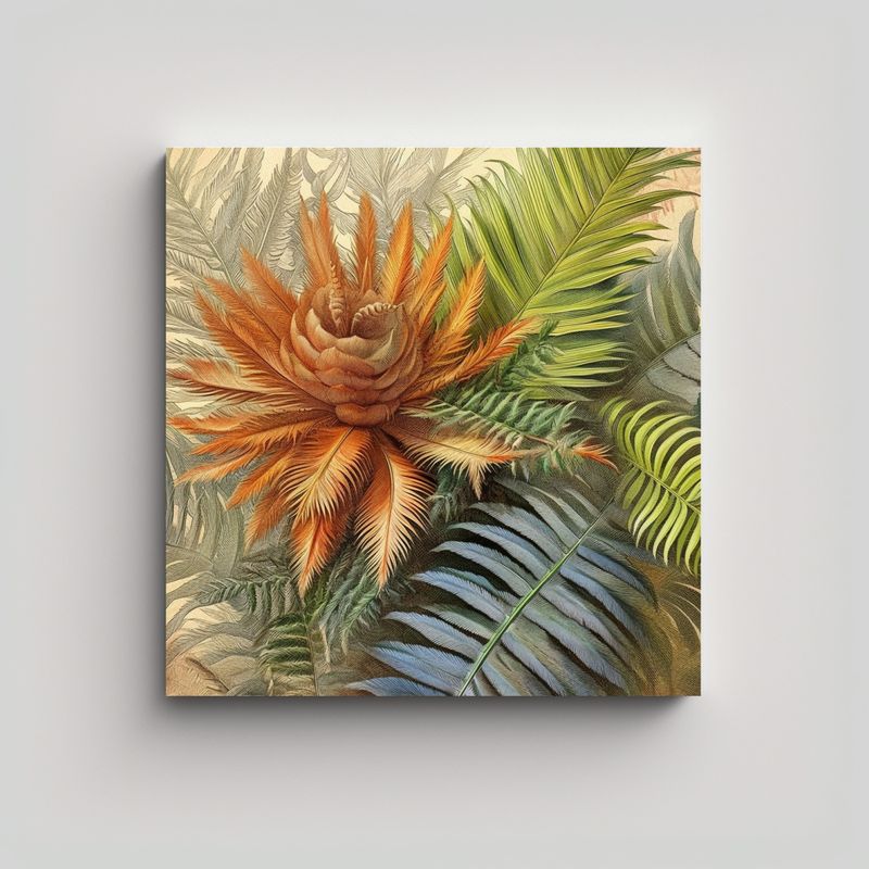 GENERICO - Venta De Cuadro Cicadáceas, Varios Estilos 90x90 Cm