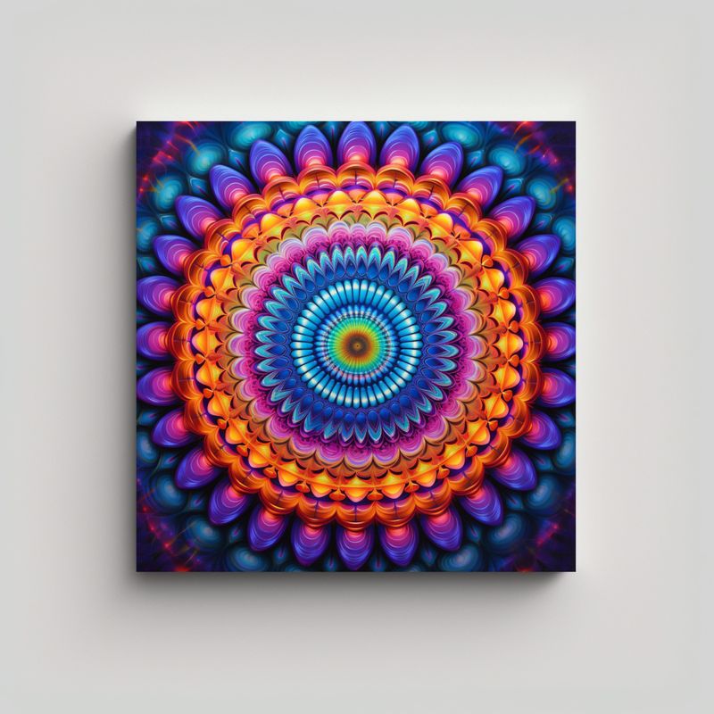 GENERICO - Pintura En Bastidor Moderna Belleza Natural En 60x60 Cm