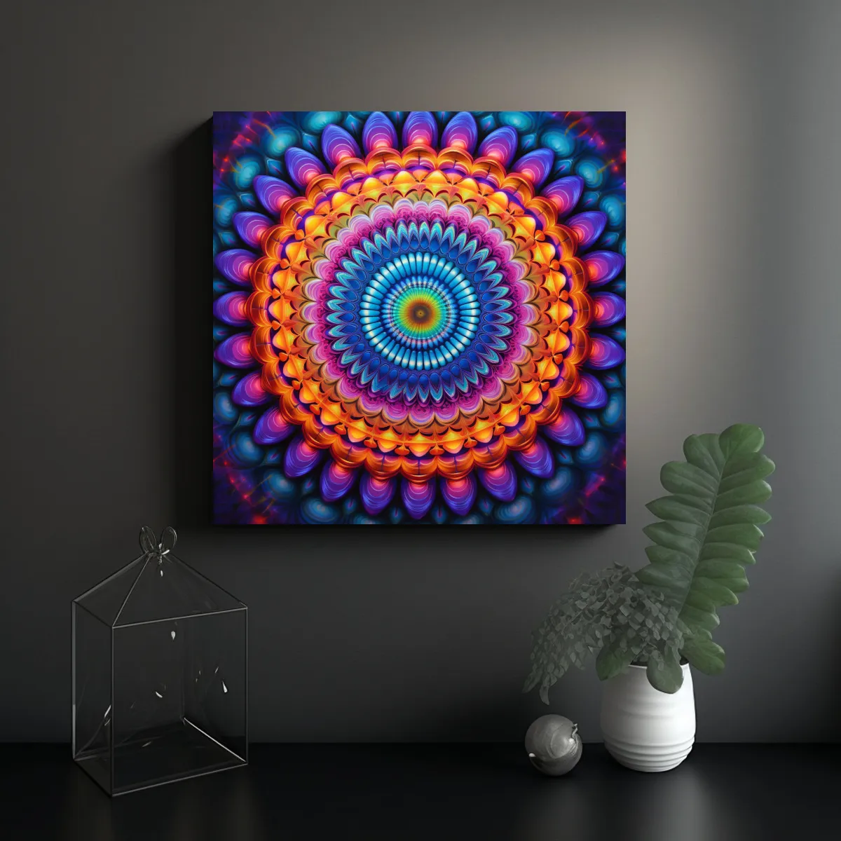 GENERICO - Pintura En Bastidor Moderna Belleza Natural En 60x60 Cm