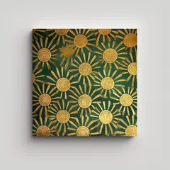 GENERICO - Pinturas Decorativas Dai Con Patrón étnico En 50x50 Cm