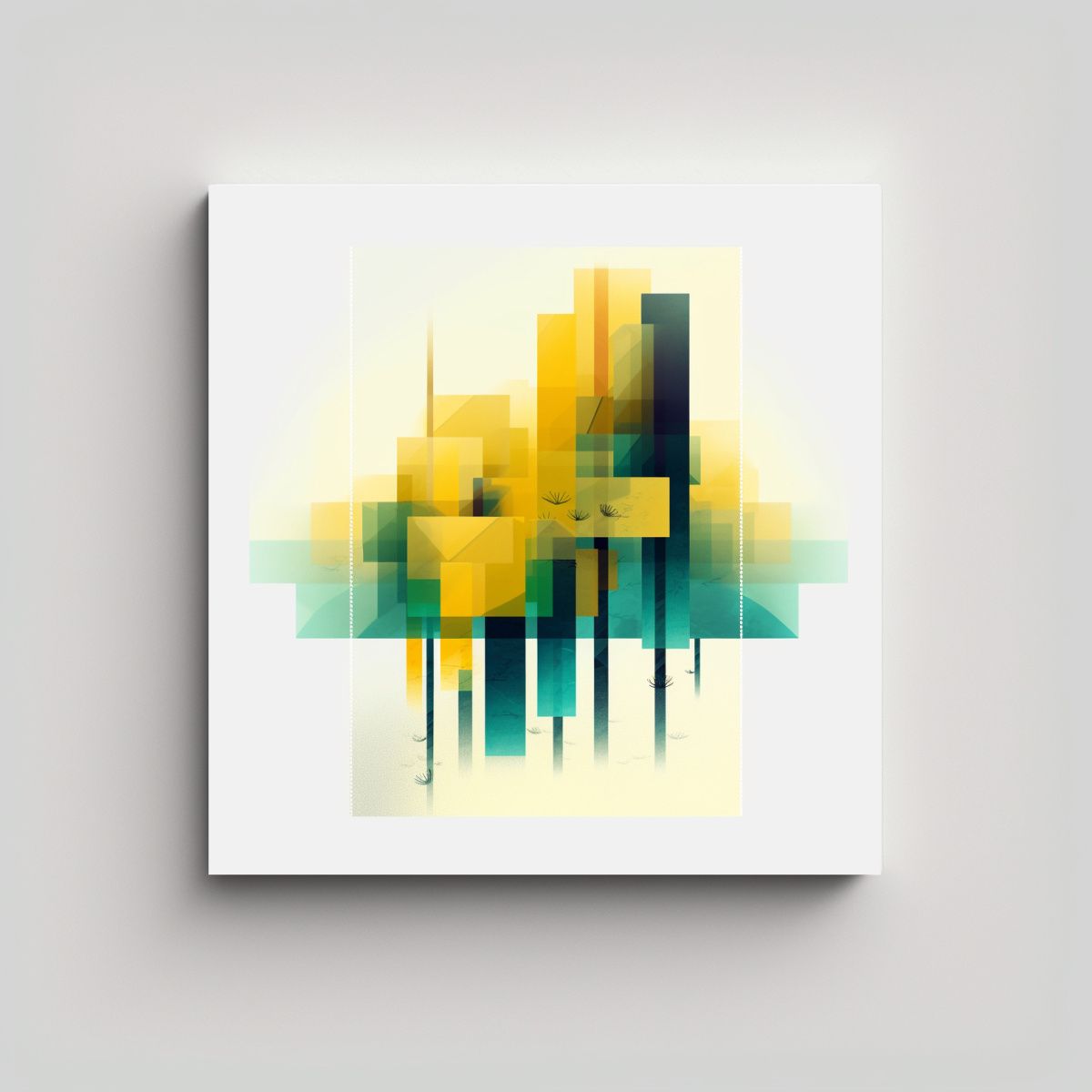 GENERICO - Cuadros Abstractos: Protagonismo Constructivista 80x80 Cm