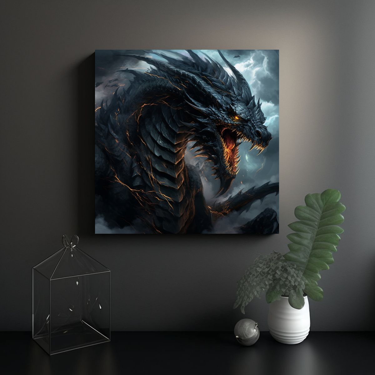 GENERICO - Cuadrado Espacio: Pinturas De Arte Fino Con 60x60 Cm