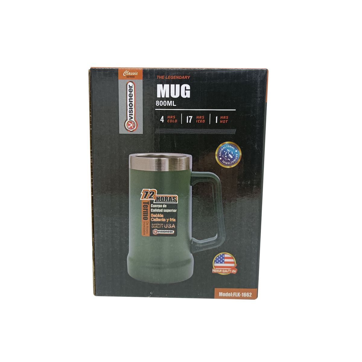 VISIONEER - TAZA TERMICA ACERO INOXIDABLE 800ML HOMEMART