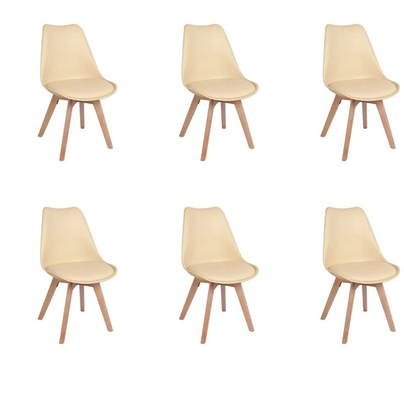 CORI CORI - Pack 6 Sillas Tulip Beige