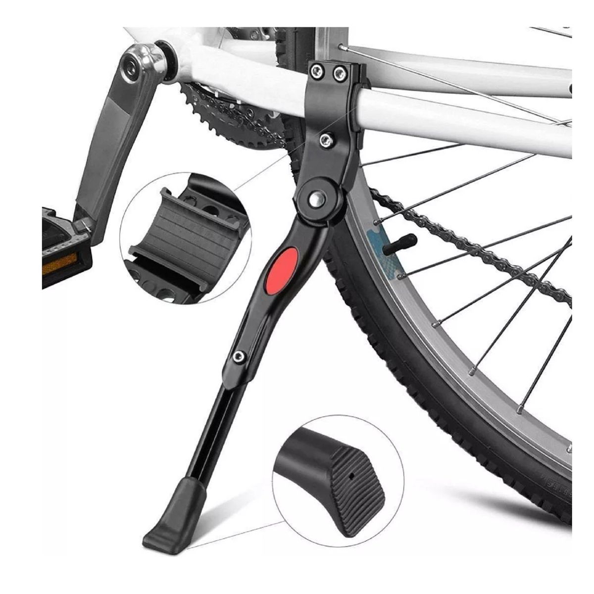 GENERICO - Pata Apoyo Para Bici Ajustable Soporte