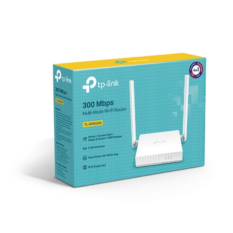 TP LINK - ROUTER WIFI TP-LINK MULTIMODO EXTENSOR DE RANGO/PUNTO DE ACCESO/WIP TL-WR820N TP LINK