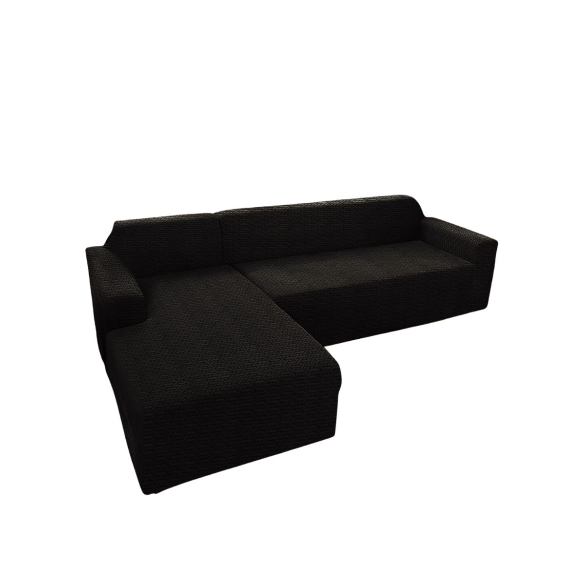 GENERICO - Funda Cubre Sofá Tipo L Diseño Textura 3 cuerpos 230x180cm