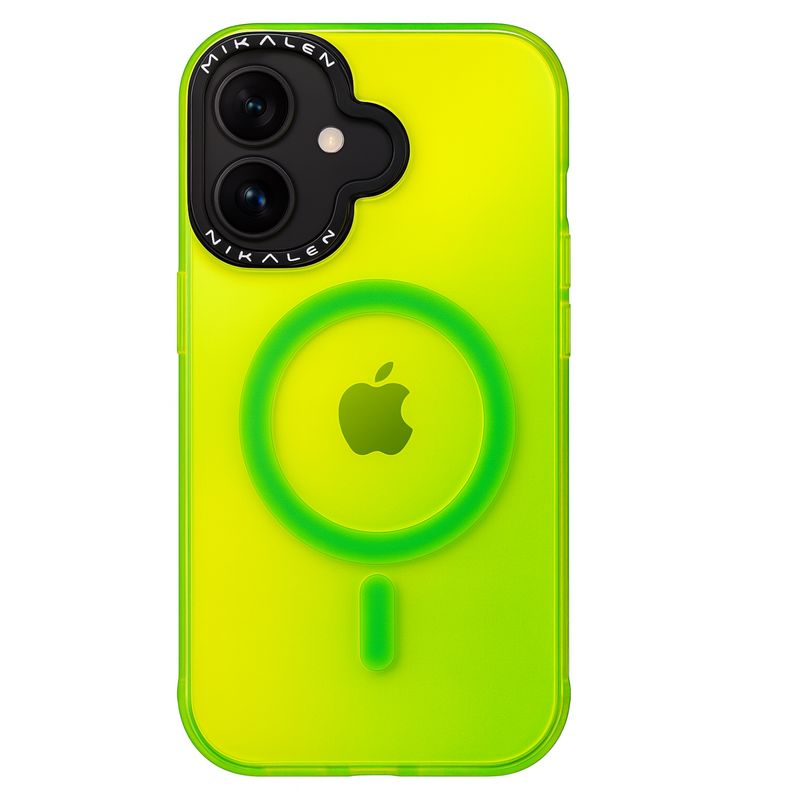 JOIGO - Carcasa Premium Fluor Magsafe Para iPhone 16 Verde