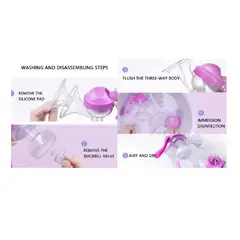 DR GYM - Extractor Leche Materna Sacaleche Manual 150ml Chupete Sbpa