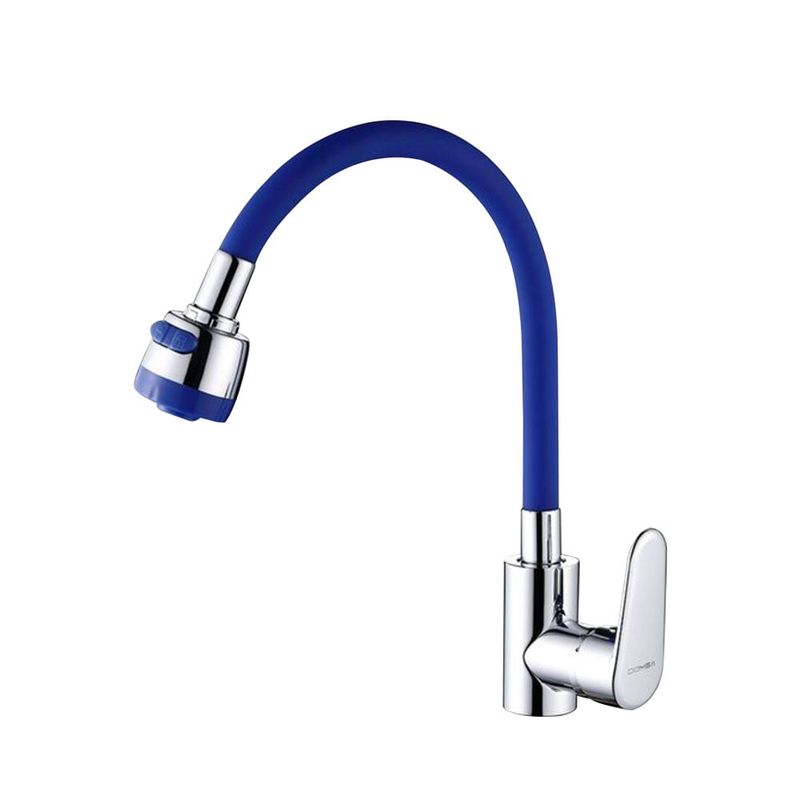 GENERICO - Manguera Flexible Cuello Lavaplatos Cocina Azul