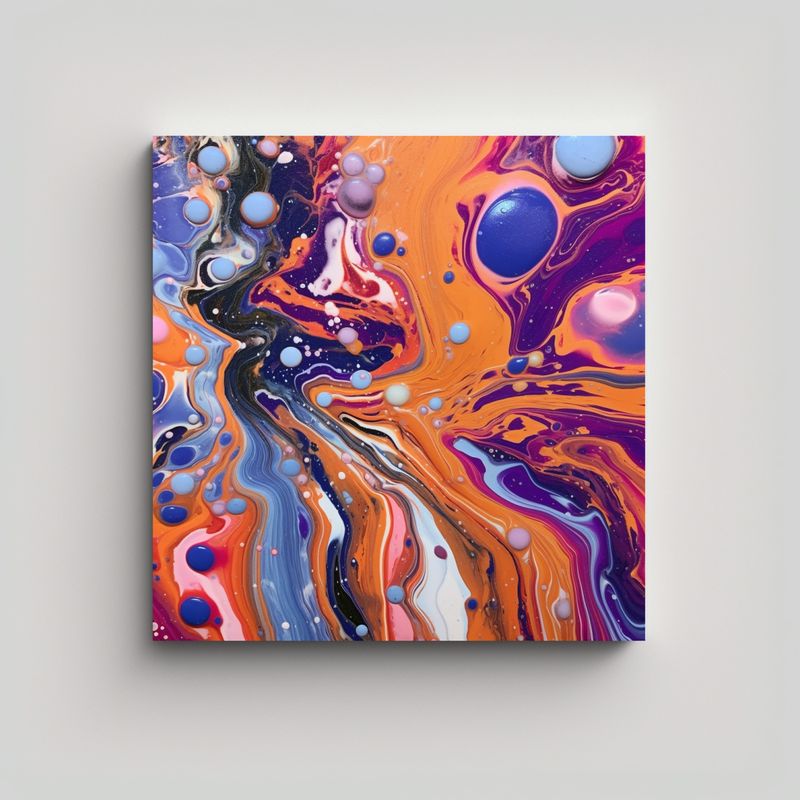 GENERICO - Pinturas Decorativas Arte Moderno Relieve 60x60 Cm