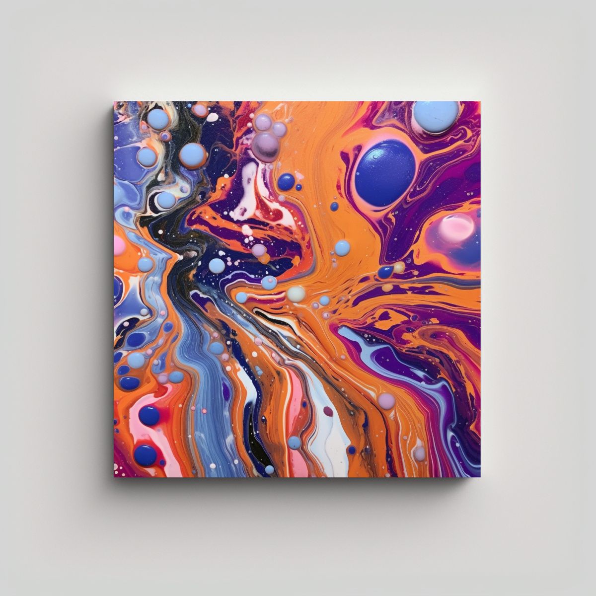GENERICO - Pinturas Decorativas Arte Moderno Relieve 80x80 Cm