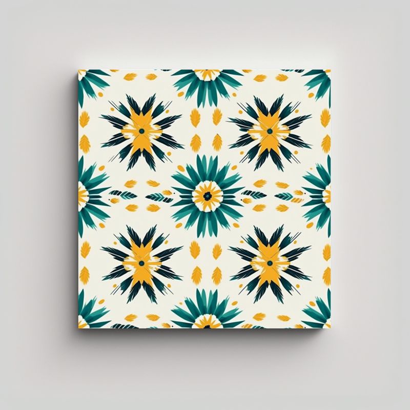GENERICO - Cuadro Conceptual Equilibrio Estilo Country Chic 80x80 Cm