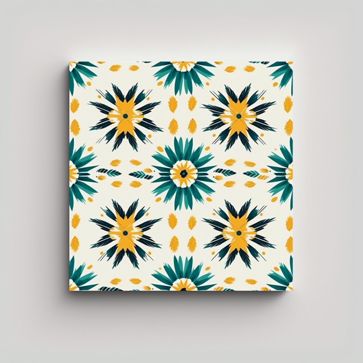 GENERICO - Cuadro Conceptual Equilibrio Estilo Country Chic 60x60 Cm