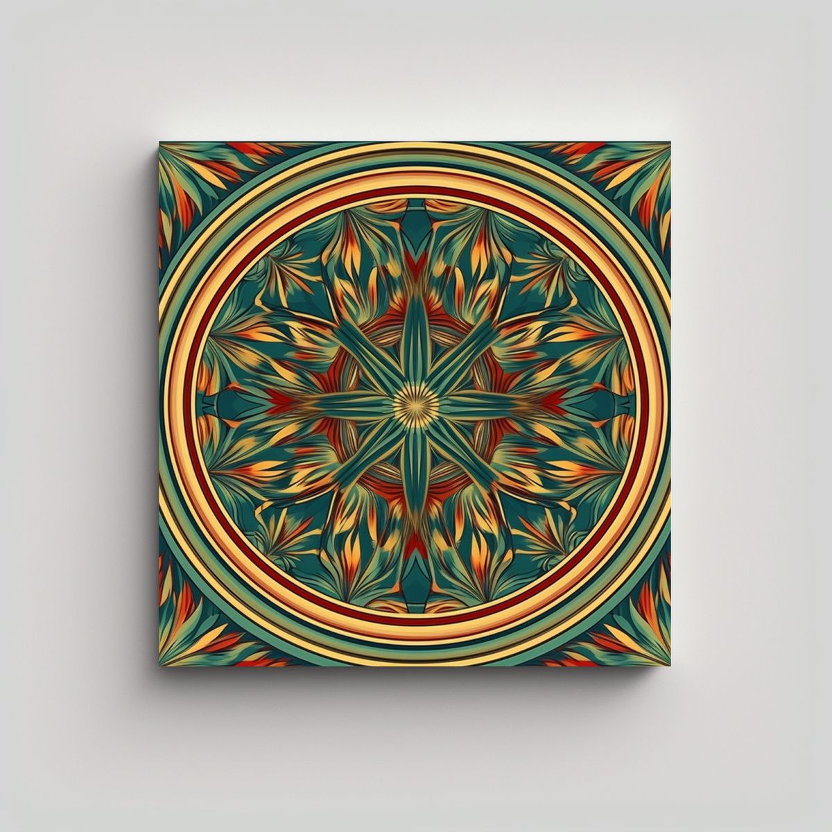 GENERICO - Diseño De Cocina En Mandala Minimalista Con 80x80 Cm