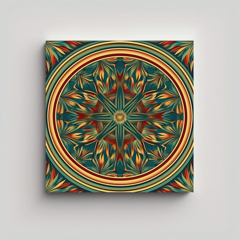 GENERICO - Diseño De Cocina En Mandala Minimalista Con 60x60 Cm