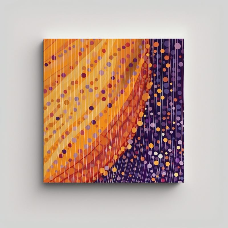 GENERICO - Pinturas Decorativas Con Combinación De Colores 50x50 Cm