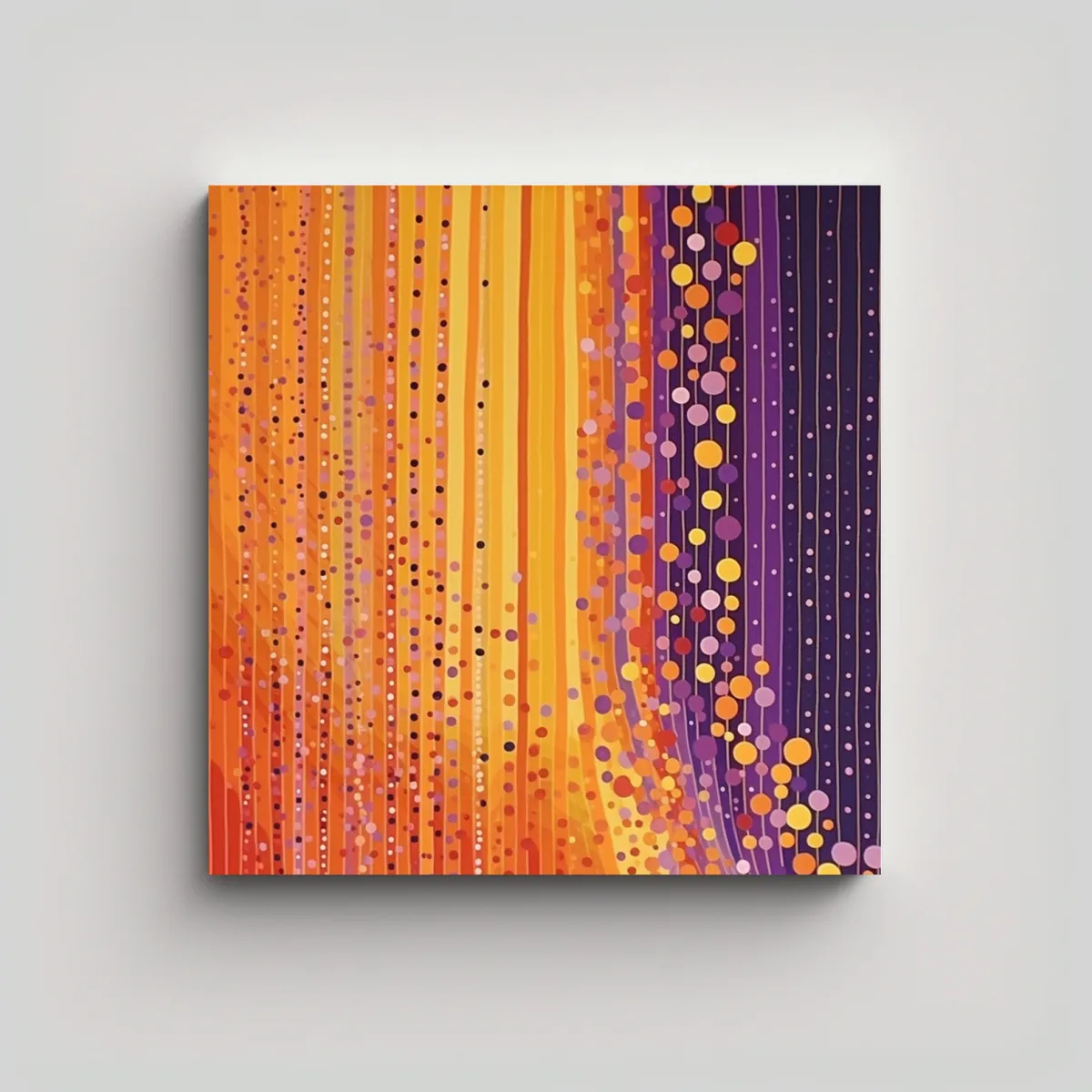 GENERICO - Pinturas Decorativas Con Rayas De Colores 70x70 Cm