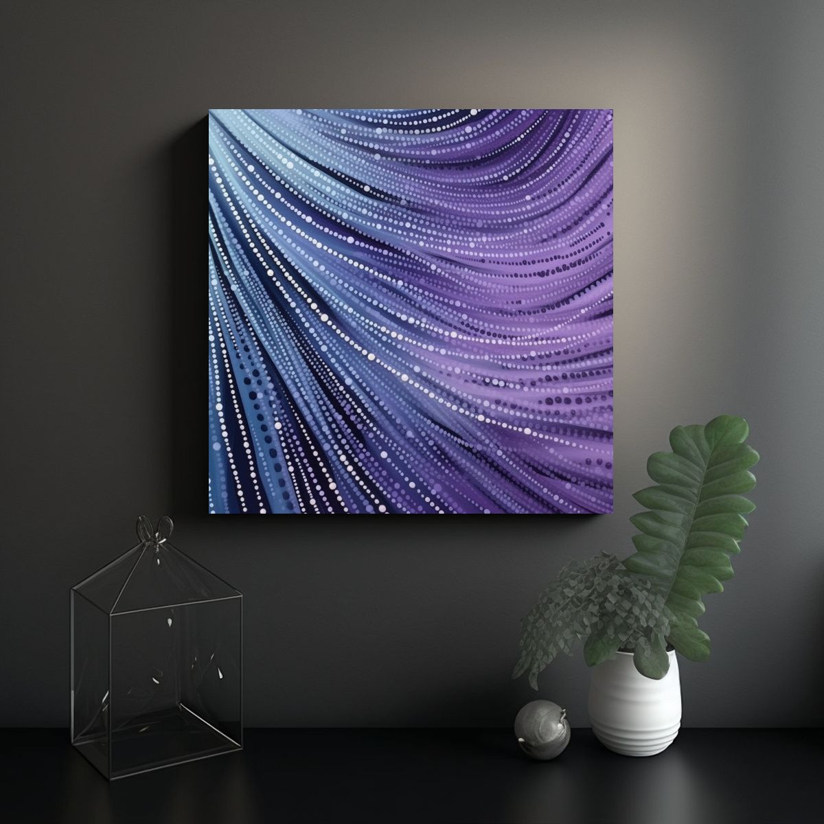 GENERICO - Pinturas Decorativas Con Inspiradoras Rayas 50x50 Cm