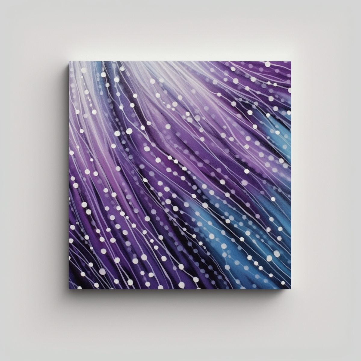 GENERICO - Pinturas Decorativas De Figuras Moradas Con Rayas 50x50 Cm