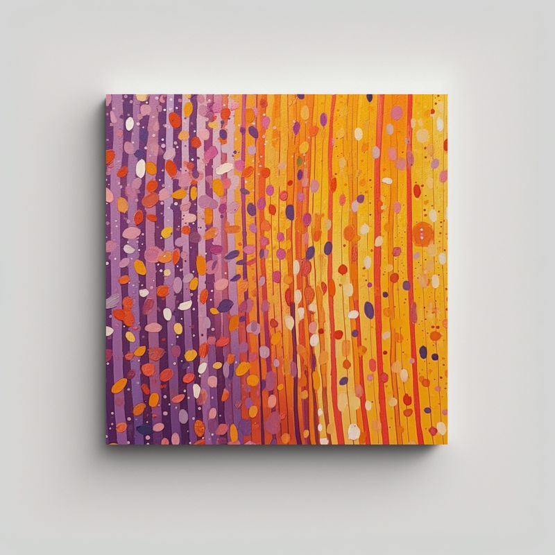 GENERICO - Pinturas Decorativas Modernas En Púrpura Con 50x50 Cm